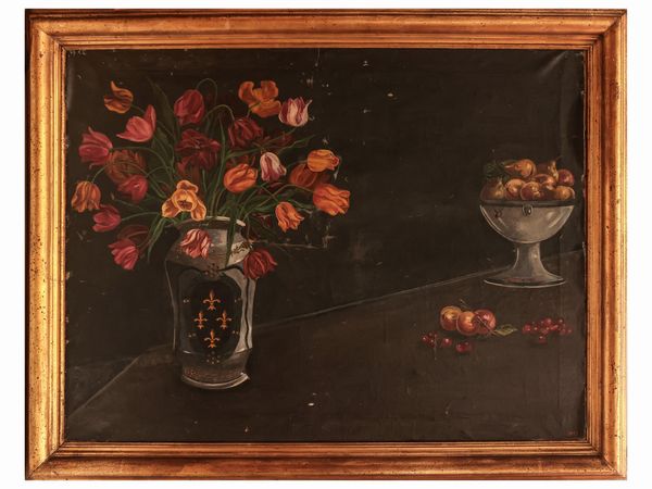 Andreina Del Panta : Natura morta 1933  - Asta Dimore fiorentine - Associazione Nazionale - Case d'Asta italiane