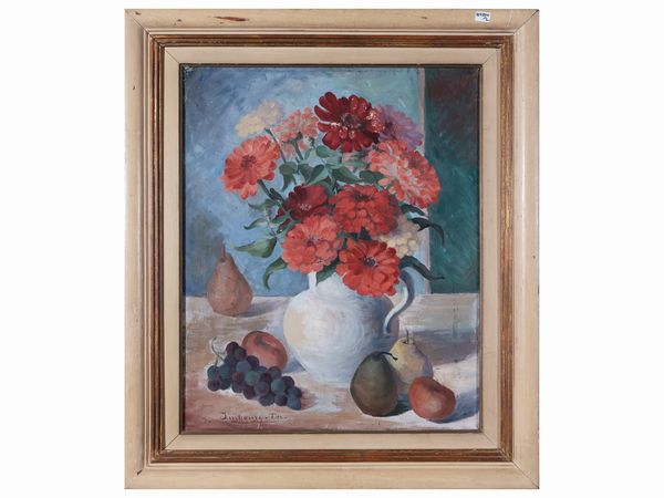 Vaso di fiori - Paesaggio boschivo  - Asta Dimore fiorentine - Associazione Nazionale - Case d'Asta italiane