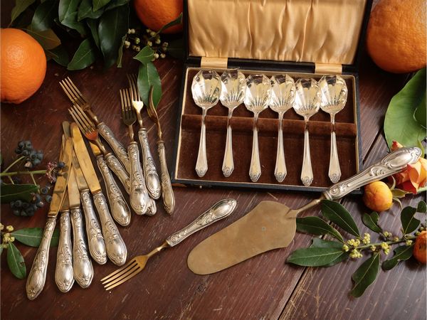 Lotto di accessori per la tavola d'epoca  - Asta Dimore fiorentine - Associazione Nazionale - Case d'Asta italiane