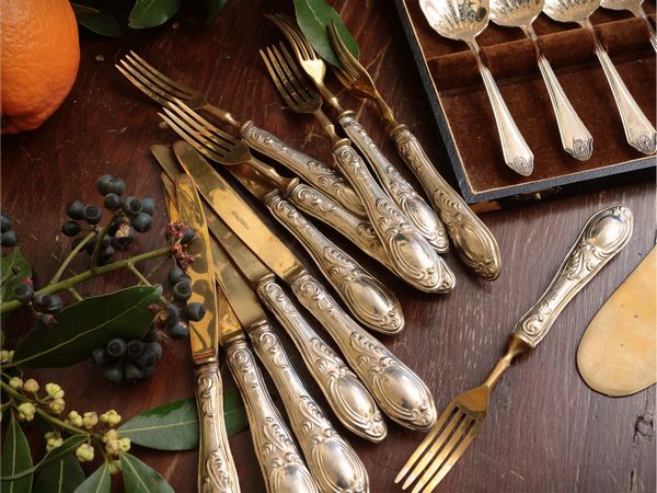 Lotto di accessori per la tavola d'epoca  - Asta Dimore fiorentine - Associazione Nazionale - Case d'Asta italiane