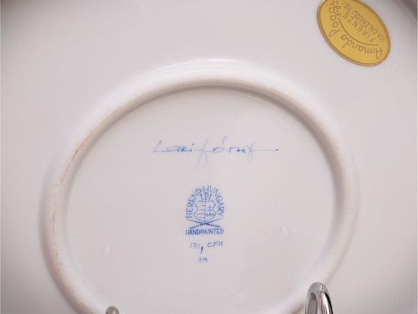 Vassoio in porcellana, decoro Fruit Bouquet, Herend  - Asta Dimore fiorentine - Associazione Nazionale - Case d'Asta italiane