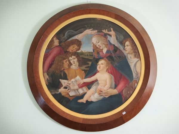 Madonna del Magnificat, copia da Sandro Botticelli  - Asta Dimore fiorentine - Associazione Nazionale - Case d'Asta italiane