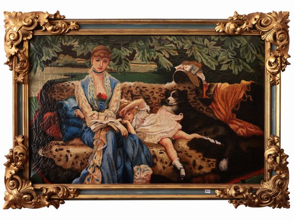 Ritratto di famiglia in giardino  - Asta Dimore fiorentine - Associazione Nazionale - Case d'Asta italiane