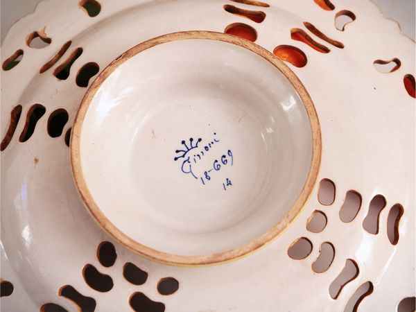 Crespina in terracotta invetriata, Ginori  - Asta Dimore fiorentine - Associazione Nazionale - Case d'Asta italiane
