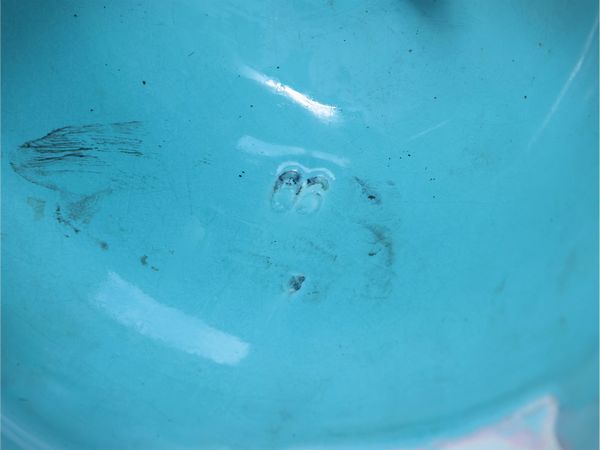 Grande alzata centrotavola in terracotta smaltata  - Asta Dimore fiorentine - Associazione Nazionale - Case d'Asta italiane