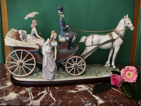 Grande gruppo in porcellana policroma, Llandr�  - Asta Dimore fiorentine - Associazione Nazionale - Case d'Asta italiane