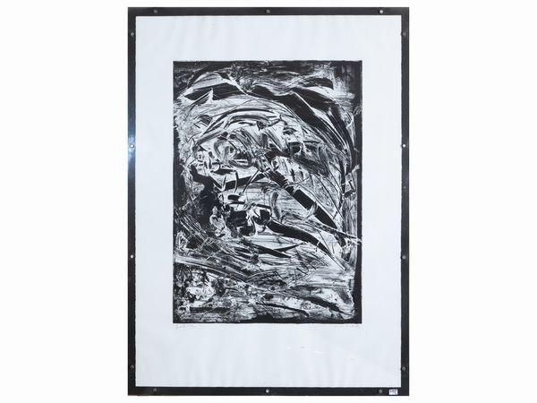 EMILIO VEDOVA : Oltre '86-11, 1986  - Asta Dimore fiorentine - Associazione Nazionale - Case d'Asta italiane