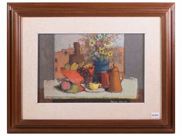 Paolo Toschi : Natura morta  - Asta Dimore fiorentine - Associazione Nazionale - Case d'Asta italiane