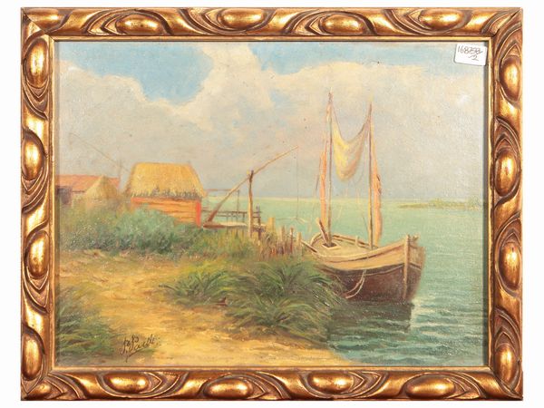 Paesaggio fluviale e Marina  - Asta Dimore fiorentine - Associazione Nazionale - Case d'Asta italiane