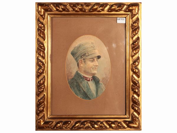 Ritratto di soldato  - Asta Dimore fiorentine - Associazione Nazionale - Case d'Asta italiane