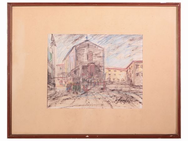 Ugo Fanfani : Chiesa  - Asta Dimore fiorentine - Associazione Nazionale - Case d'Asta italiane