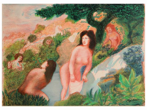 Lotto di grafica: Aligi Sassu e Umberto Lilloni  - Asta Dimore fiorentine - Associazione Nazionale - Case d'Asta italiane