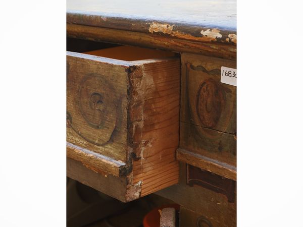 Stipo in legno laccato nei toni del verde  - Asta Dimore fiorentine - Associazione Nazionale - Case d'Asta italiane