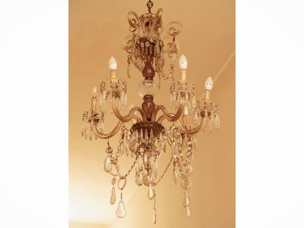 Lampadario in cristallo  - Asta Dimore fiorentine - Associazione Nazionale - Case d'Asta italiane