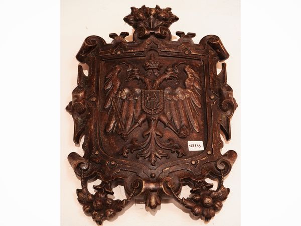 Stemma asburgico in ferro battuto  - Asta Dimore fiorentine - Associazione Nazionale - Case d'Asta italiane