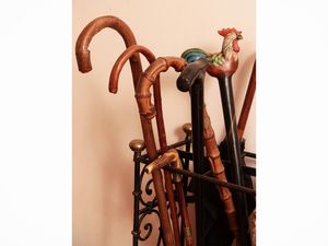 Collezione di bastoni da passeggio e ombrelli d'epoca  - Asta Dimore fiorentine - Associazione Nazionale - Case d'Asta italiane