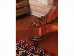 Libreria girevole in ciliegio  - Asta Dimore fiorentine - Associazione Nazionale - Case d'Asta italiane