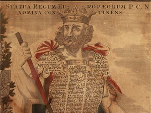 Georg Mätthaus Seutter : Statua regum Europaeorum P. C. N. nomina continenens  - Asta Dimore fiorentine - Associazione Nazionale - Case d'Asta italiane