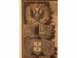 Georg Mätthaus Seutter : Statua regum Europaeorum P. C. N. nomina continenens  - Asta Dimore fiorentine - Associazione Nazionale - Case d'Asta italiane