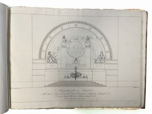 Taccuino originale di Giovanni Battista Silvestri architetto  - Asta Dimore fiorentine - Associazione Nazionale - Case d'Asta italiane