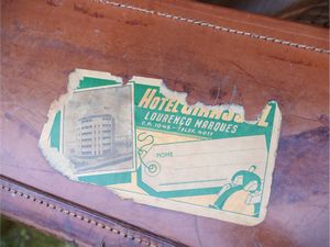 Valigia vintage in cuoio  - Asta Dimore fiorentine - Associazione Nazionale - Case d'Asta italiane