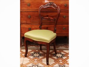 Coppia di sedie in noce  - Asta Dimore fiorentine - Associazione Nazionale - Case d'Asta italiane