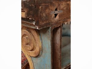 Grande etagere console in legno intagliato e laccato  - Asta Dimore fiorentine - Associazione Nazionale - Case d'Asta italiane
