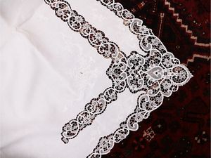 Due lenzuola matrimoniali in lino  - Asta Dimore fiorentine - Associazione Nazionale - Case d'Asta italiane