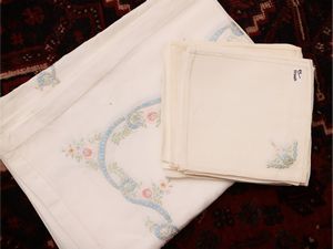 Due tovaglie in lino  - Asta Dimore fiorentine - Associazione Nazionale - Case d'Asta italiane