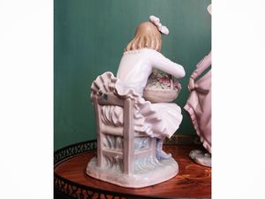 Due gruppi in porcellana, LLadro  - Asta Dimore fiorentine - Associazione Nazionale - Case d'Asta italiane