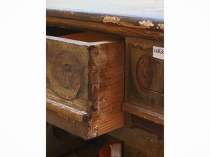 Stipo in legno laccato nei toni del verde  - Asta Dimore fiorentine - Associazione Nazionale - Case d'Asta italiane