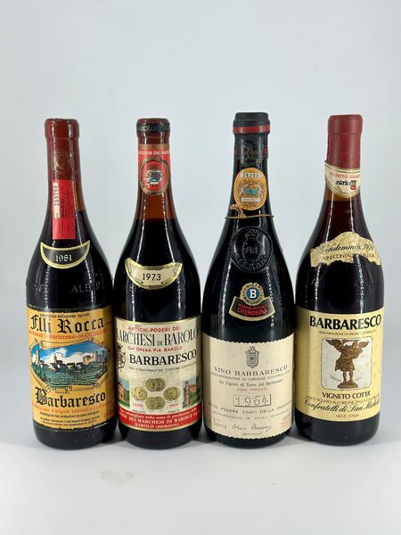 Selezione Barbaresco, Rocca - Marchesi di Barolo - Cremosina - San Michele  - Asta Wine & Spirits - Associazione Nazionale - Case d'Asta italiane