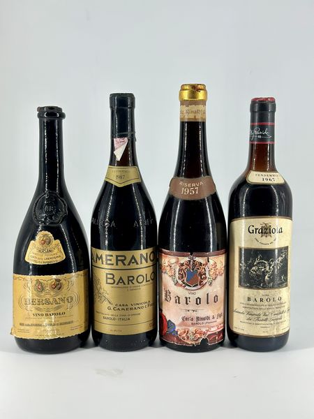 Selezione Barolo, Bersano - Camerano - Rinaldi - Graziola  - Asta Wine & Spirits - Associazione Nazionale - Case d'Asta italiane