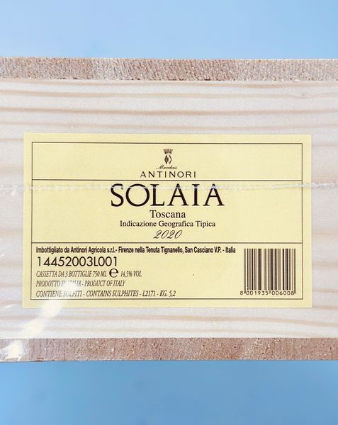 Marchesi Antinori, Solaia  - Asta Wine & Spirits - Associazione Nazionale - Case d'Asta italiane