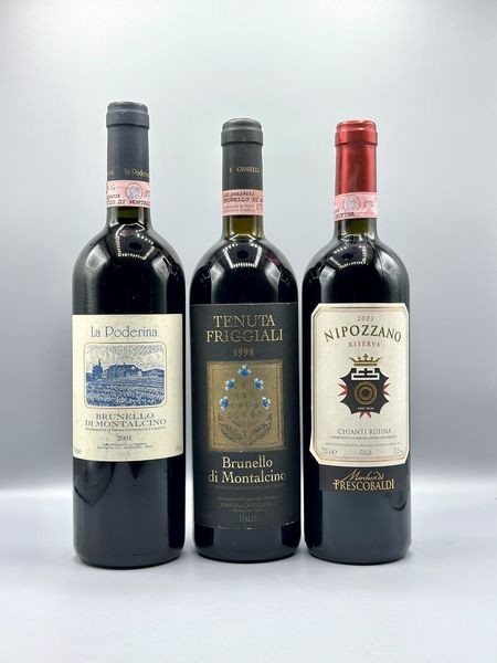 Selezione Toscana - La Poderina, Brunello di Montalcino - Tenuta Friggiali - Nipozzano  - Asta Wine & Spirits - Associazione Nazionale - Case d'Asta italiane