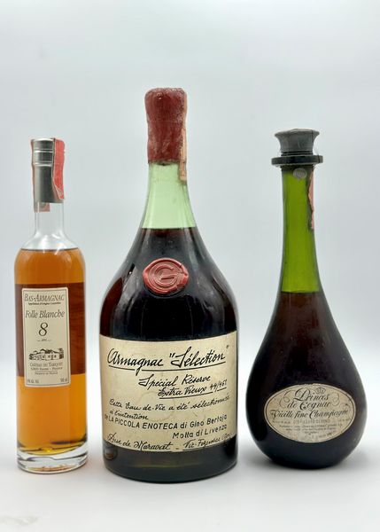 Folle Blanche 8 Yo - Duc de Maravat, Armagnac Selection Special Reserve - Princes de Cognac Vieille fine Champagne  - Asta Wine & Spirits - Associazione Nazionale - Case d'Asta italiane