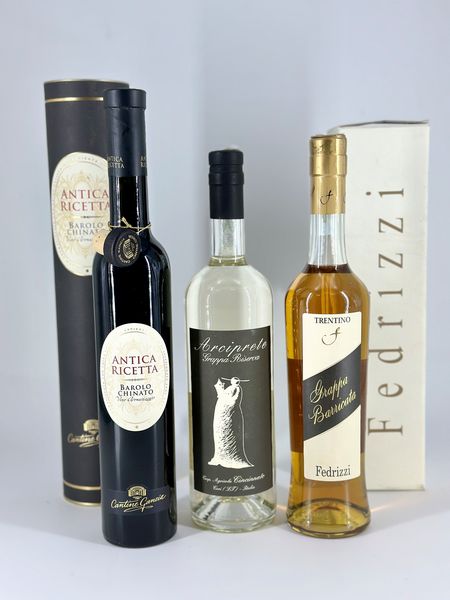 Selezione Spiriti, Gancia - Cincinnato - Fedrizzi  - Asta Wine & Spirits - Associazione Nazionale - Case d'Asta italiane