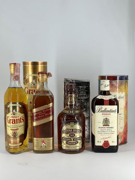 Selezione, Whisky - Grant's - Johnnie Walker - Chivas - Ballantine's  - Asta Wine & Spirits - Associazione Nazionale - Case d'Asta italiane