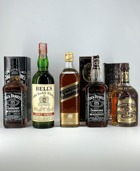 Selezione, Whisky - Jack Daniel's - Bell's - Johnnie Walker - Chivas  - Asta Wine & Spirits - Associazione Nazionale - Case d'Asta italiane