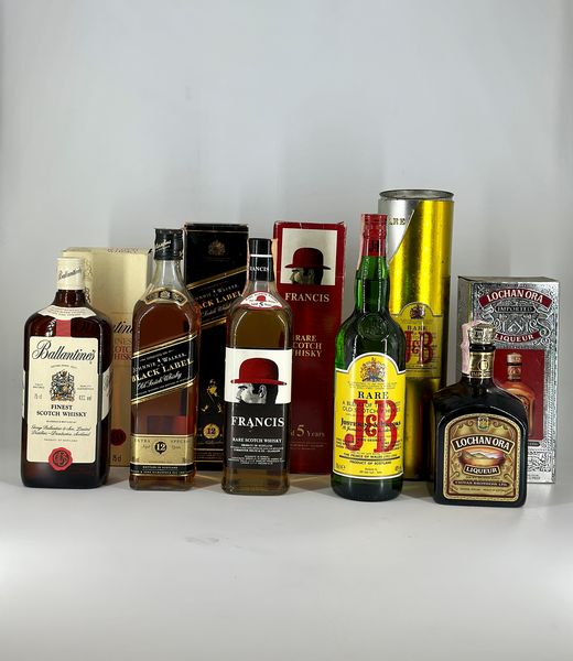Selezione, Whisky - Johnnie Walker - Francis - J&B - Chivas - Ballantine's  - Asta Wine & Spirits - Associazione Nazionale - Case d'Asta italiane
