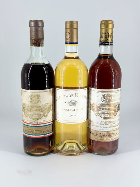 Château Coutet à Barsac - Carmes de Rieussec Sauternes  - Asta Wine & Spirits - Associazione Nazionale - Case d'Asta italiane