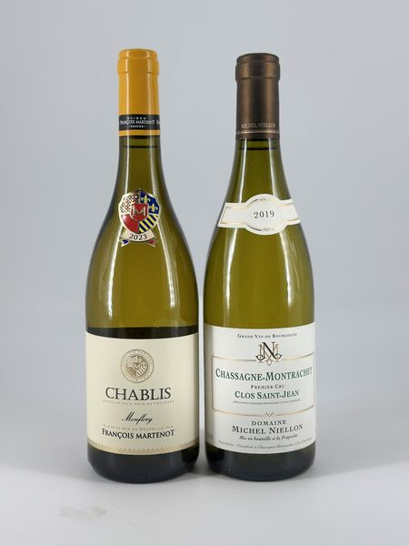 Michel Niellon, Chassagne Montrachet Clos Saint Jean - François Martenot, Chablis  - Asta Wine & Spirits - Associazione Nazionale - Case d'Asta italiane