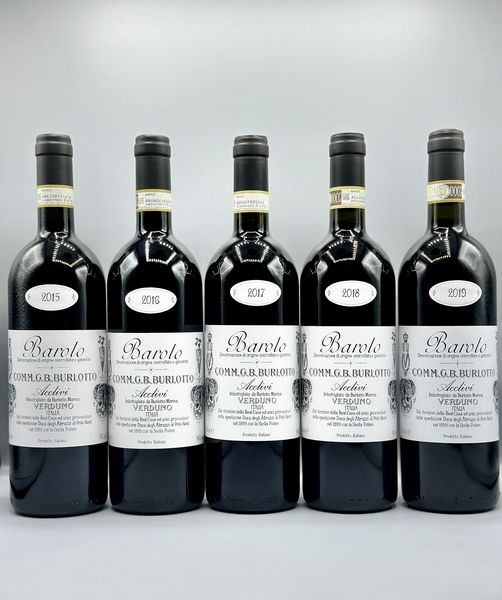 Comm. G.B. Burlotto, Barolo Acclivi Verticale  - Asta Wine & Spirits - Associazione Nazionale - Case d'Asta italiane