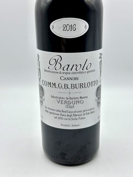 Comm. G. B. Burlotto, Barolo Cannubi  , 2016  - Asta Wine & Spirits - Associazione Nazionale - Case d'Asta italiane