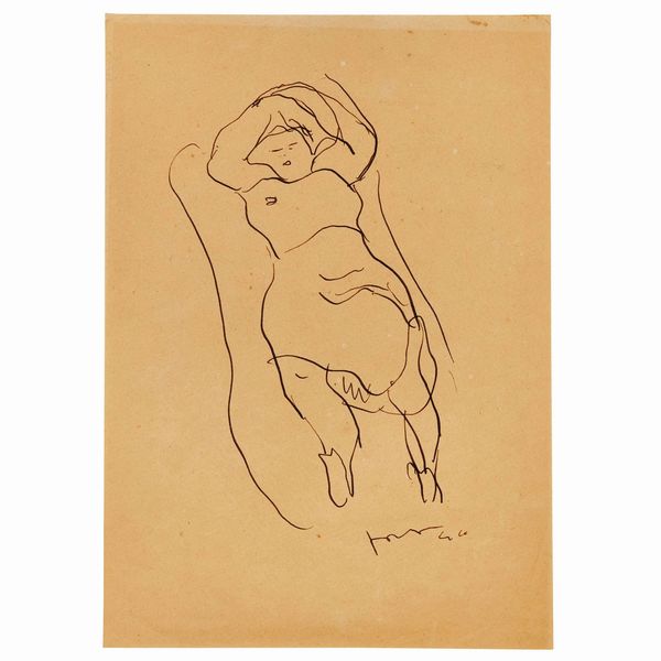 LUCIO FONTANA : LUCIO FONTANA  - Asta ARTE MODERNA E CONTEMPORANEA E OPERE DALLA RACCOLTA DI ANTONIO PAOLUCCI - Associazione Nazionale - Case d'Asta italiane