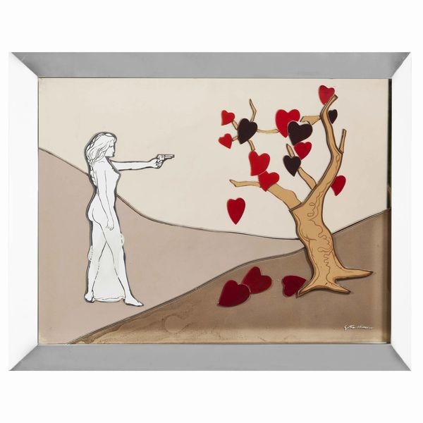 Renato Guttuso : RENATO GUTTUSO & MISTER LUNA  - Asta ARTE MODERNA E CONTEMPORANEA E OPERE DALLA RACCOLTA DI ANTONIO PAOLUCCI - Associazione Nazionale - Case d'Asta italiane