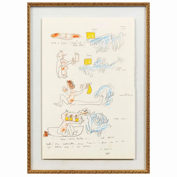 Sebastian Matta : ROBERTO SEBASTIAN MATTA  - Asta ARTE MODERNA E CONTEMPORANEA E OPERE DALLA RACCOLTA DI ANTONIO PAOLUCCI - Associazione Nazionale - Case d'Asta italiane