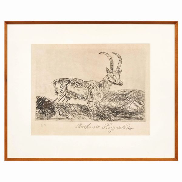 Antonio Ligabue : ANTONIO LIGABUE  - Asta ARTE MODERNA E CONTEMPORANEA E OPERE DALLA RACCOLTA DI ANTONIO PAOLUCCI - Associazione Nazionale - Case d'Asta italiane