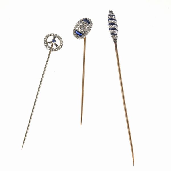 TRE SPILLE DA GIACCA  - Asta Gioielli  - Associazione Nazionale - Case d'Asta italiane