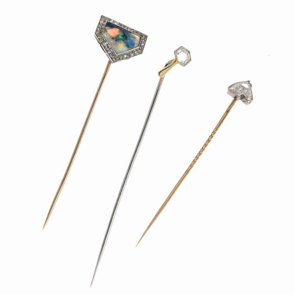 TRE SPILLE DA GIACCA  - Asta Gioielli  - Associazione Nazionale - Case d'Asta italiane